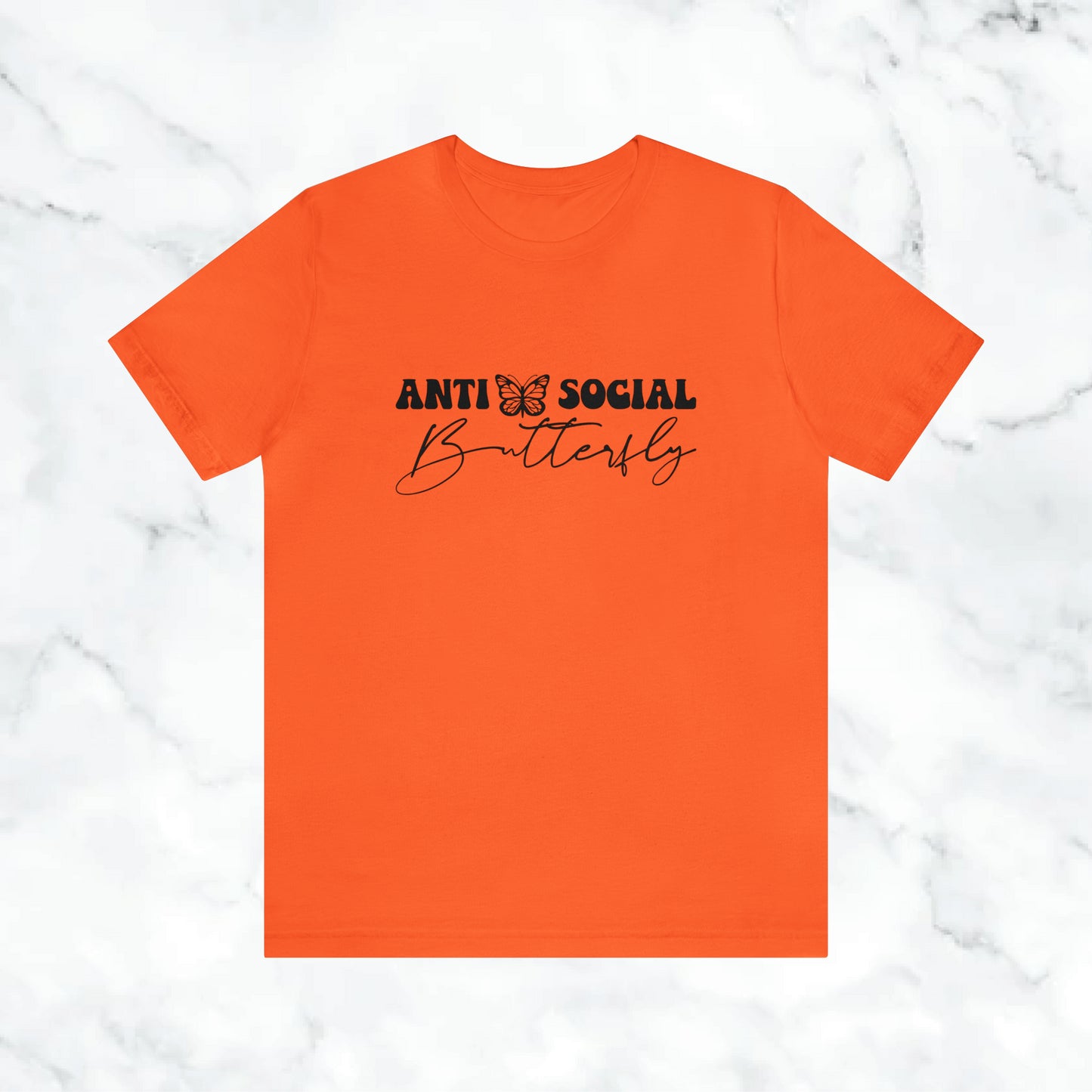 Anti Social Butterfly T-Shirt | Cute Introvert Shirt | Aesthetic Butterfly Graphic Tee | Funny Social Anxiety Shirt | Soft Minimalist Tee (Copy)