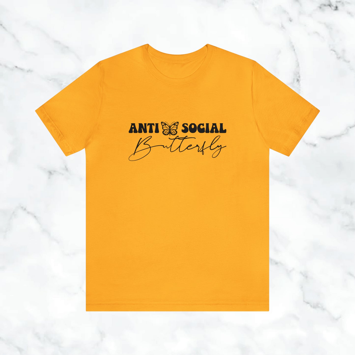 Anti Social Butterfly T-Shirt | Cute Introvert Shirt | Aesthetic Butterfly Graphic Tee | Funny Social Anxiety Shirt | Soft Minimalist Tee (Copy)