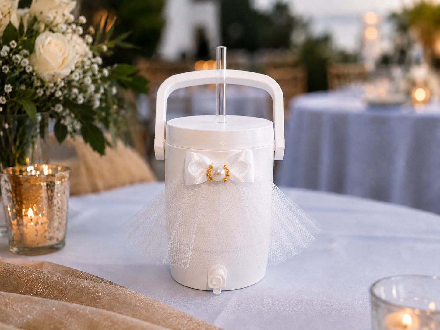 Bride & Groom 12oz Can Koozie Set | Wedding Drink Holder | Bridal Shower Can Cooler | Reusable Wedding Beverage Sleeve | Decorative Novelty Drink Holders | Event Accessories